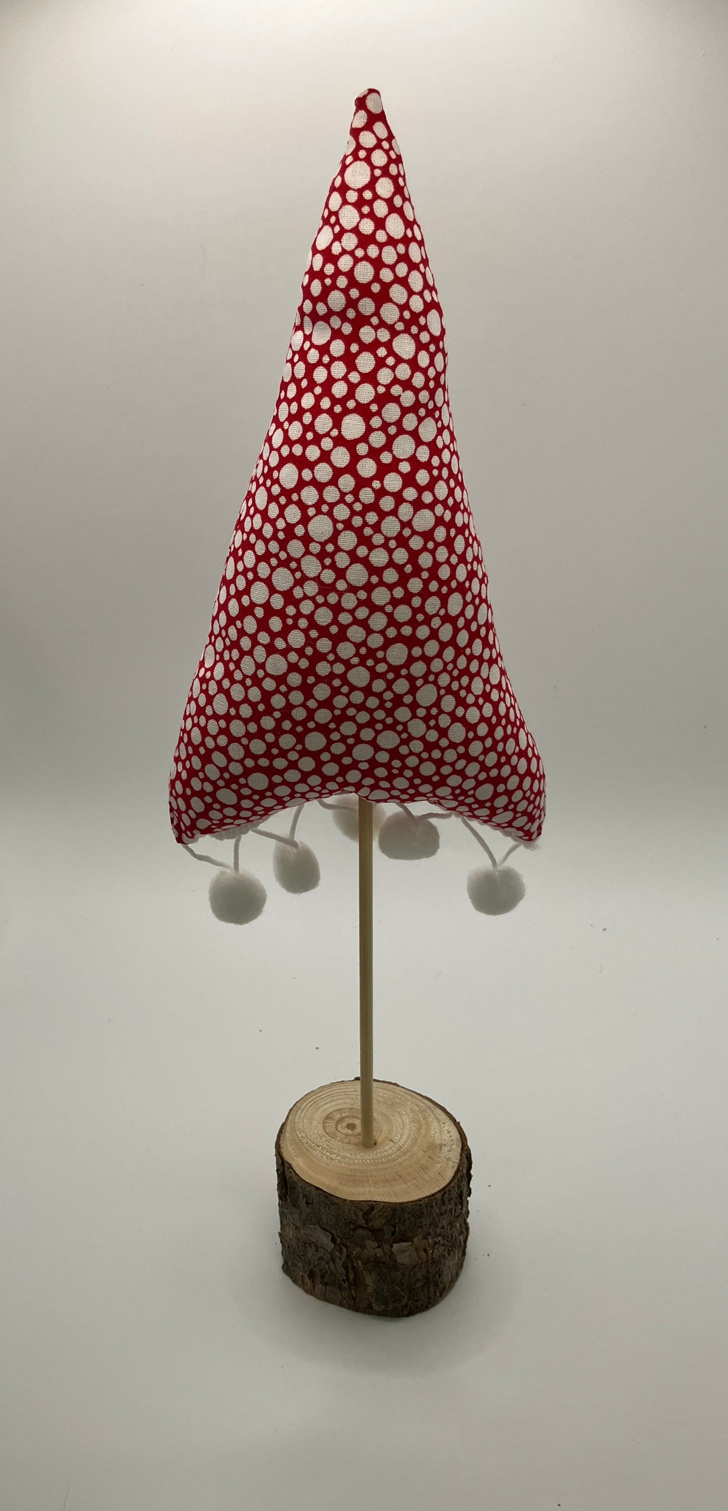 Red and white snowball tree