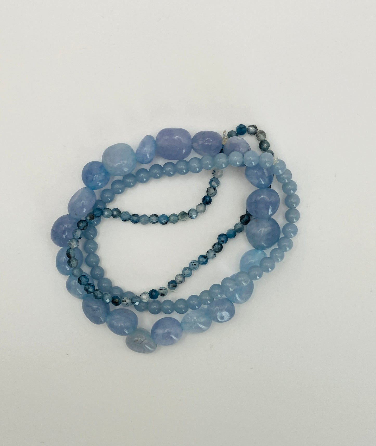 Blue beaded bracelets