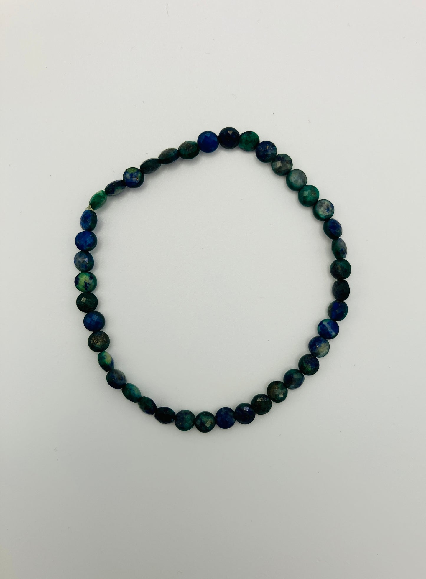 Layering bracelets, semi-precious stone beads, green and blue