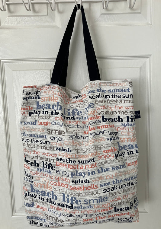 Cotton beach bag