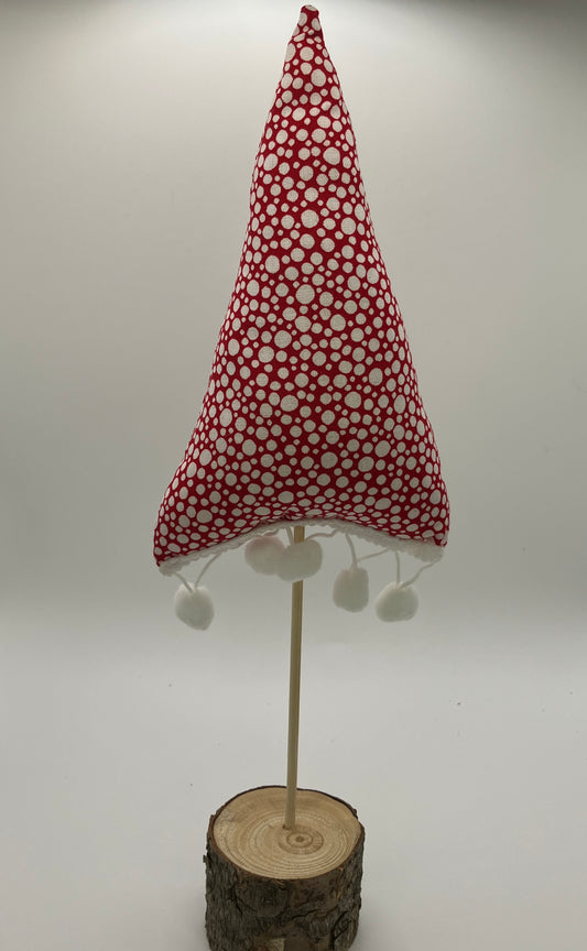 Red and white snowball tree