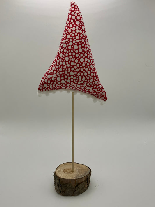 Red and white snowball tree